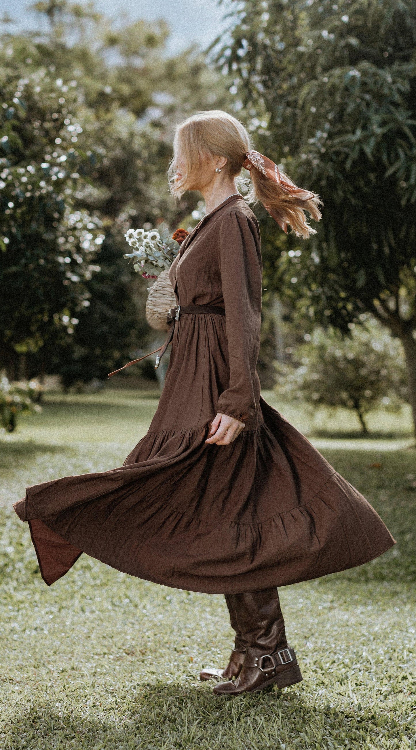VESTIDO FLORENCE CHOCOLATE