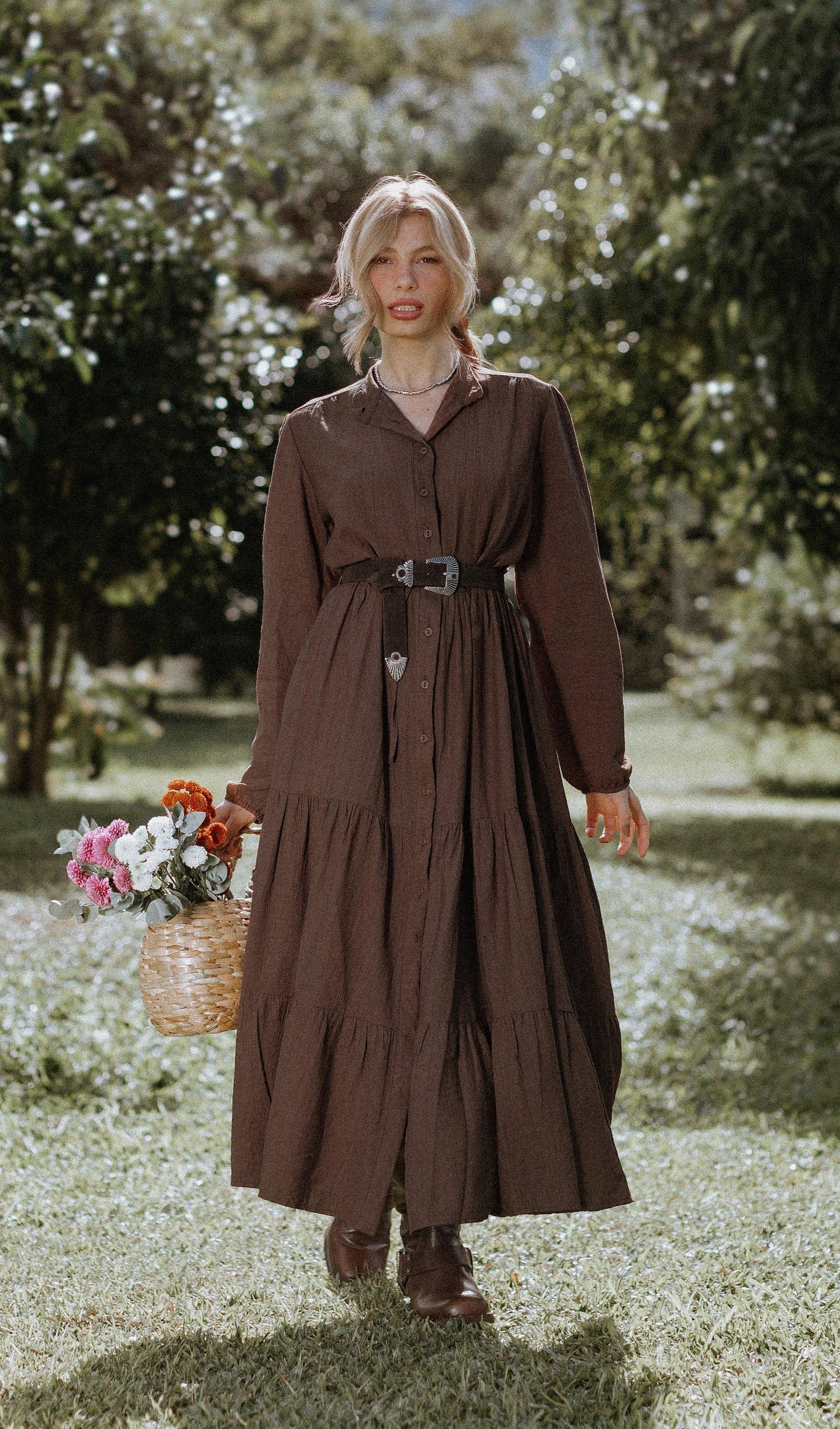 VESTIDO FLORENCE CHOCOLATE