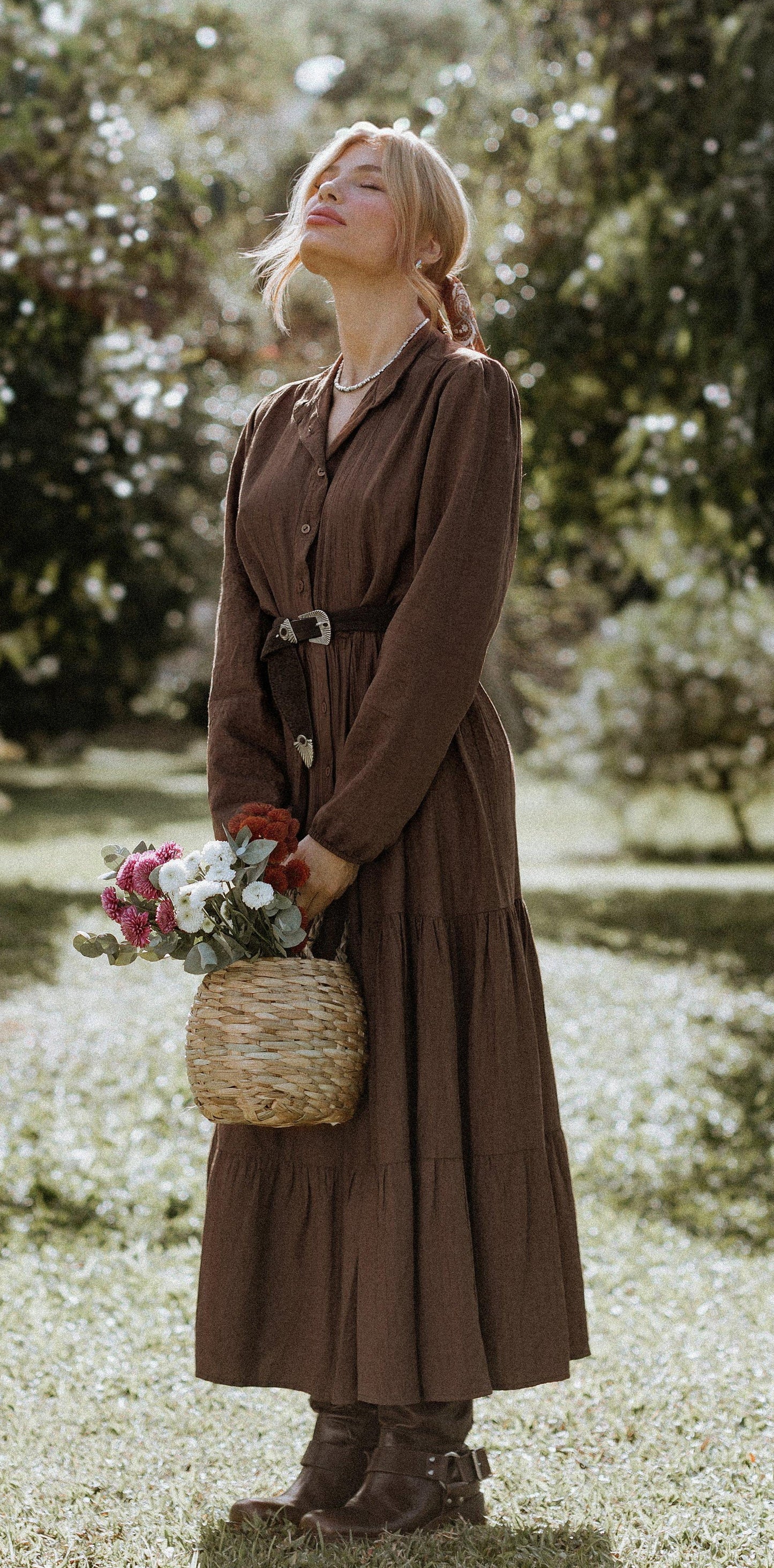 VESTIDO FLORENCE CHOCOLATE