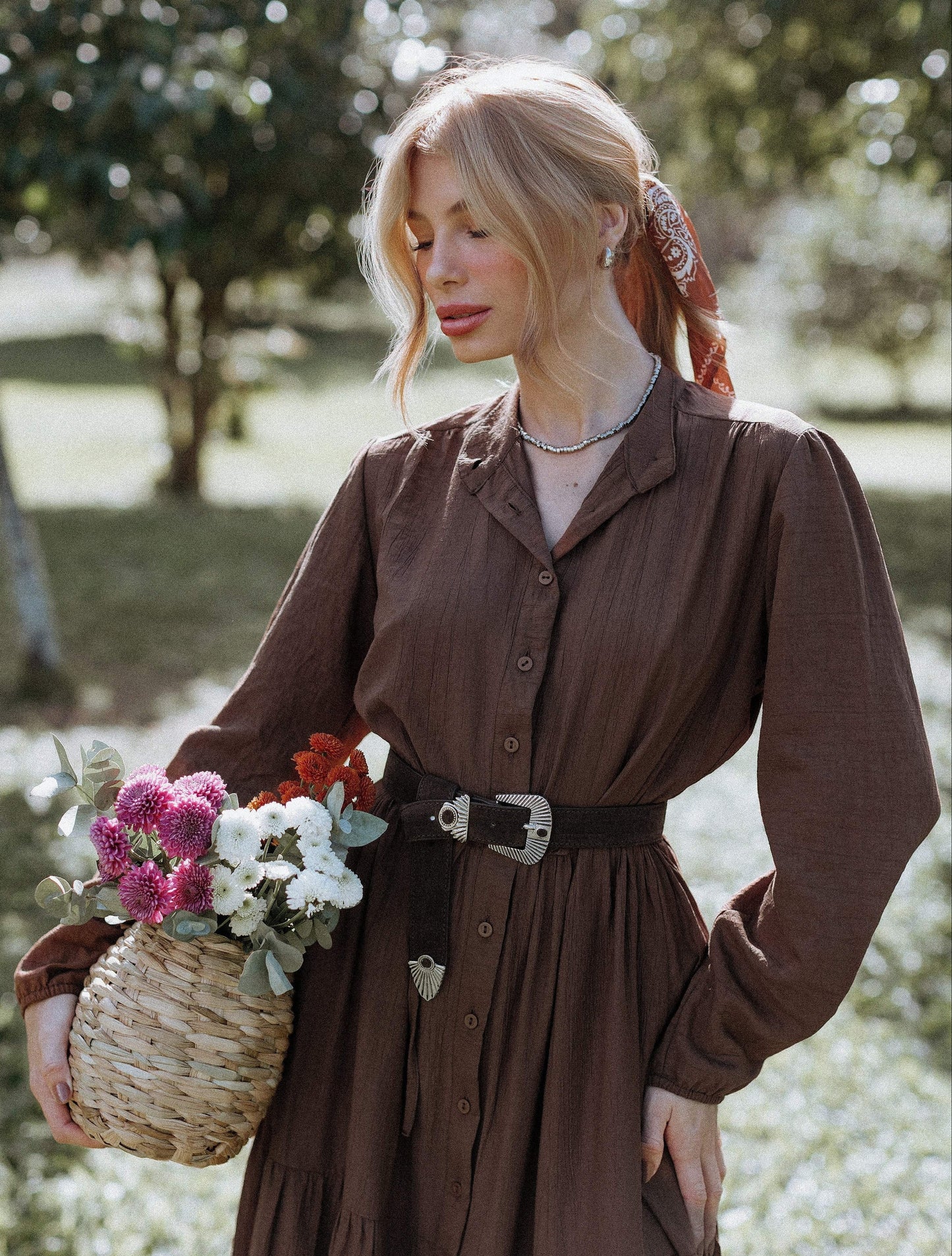 VESTIDO FLORENCE CHOCOLATE