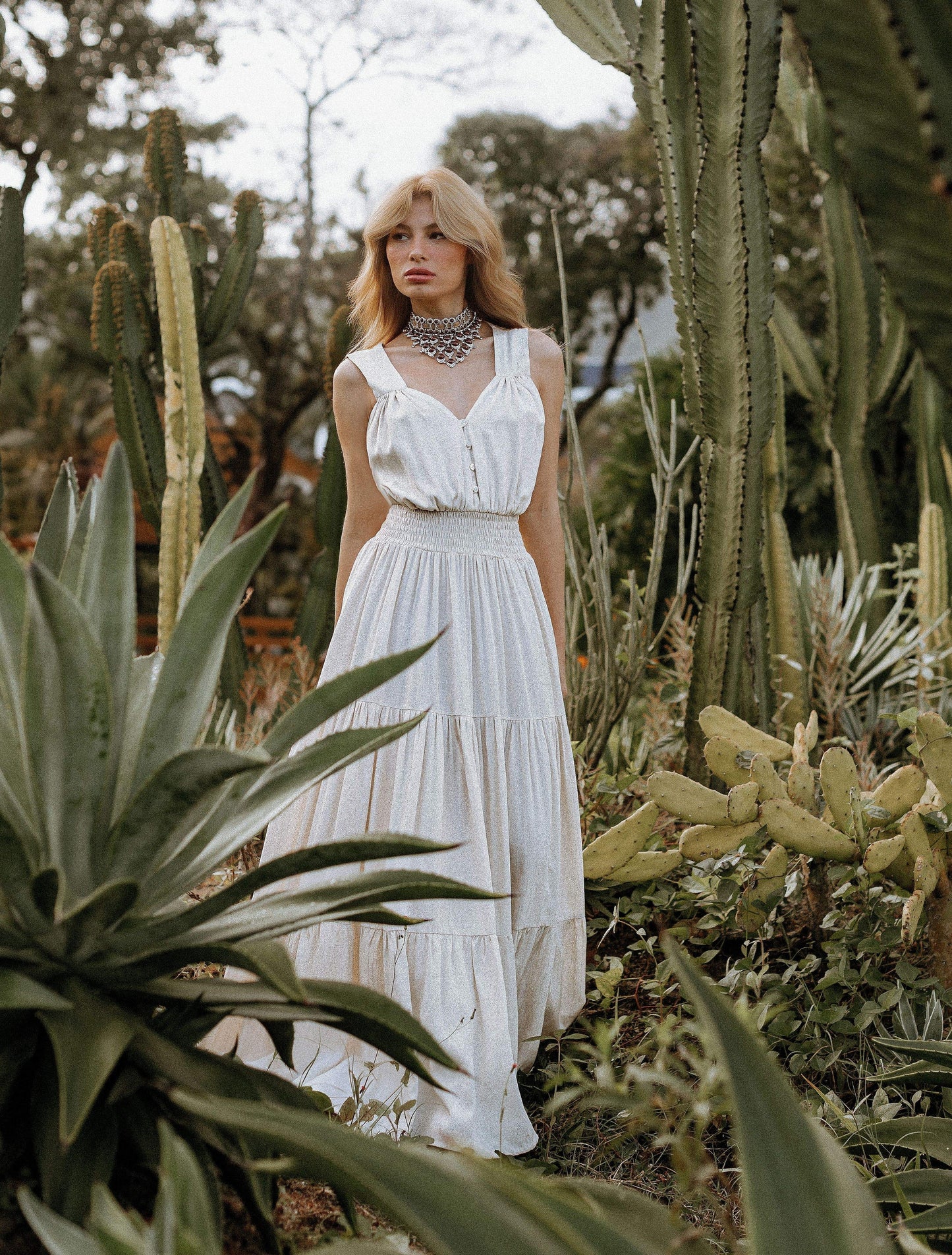 VESTIDO LEÃO OFF WHITE