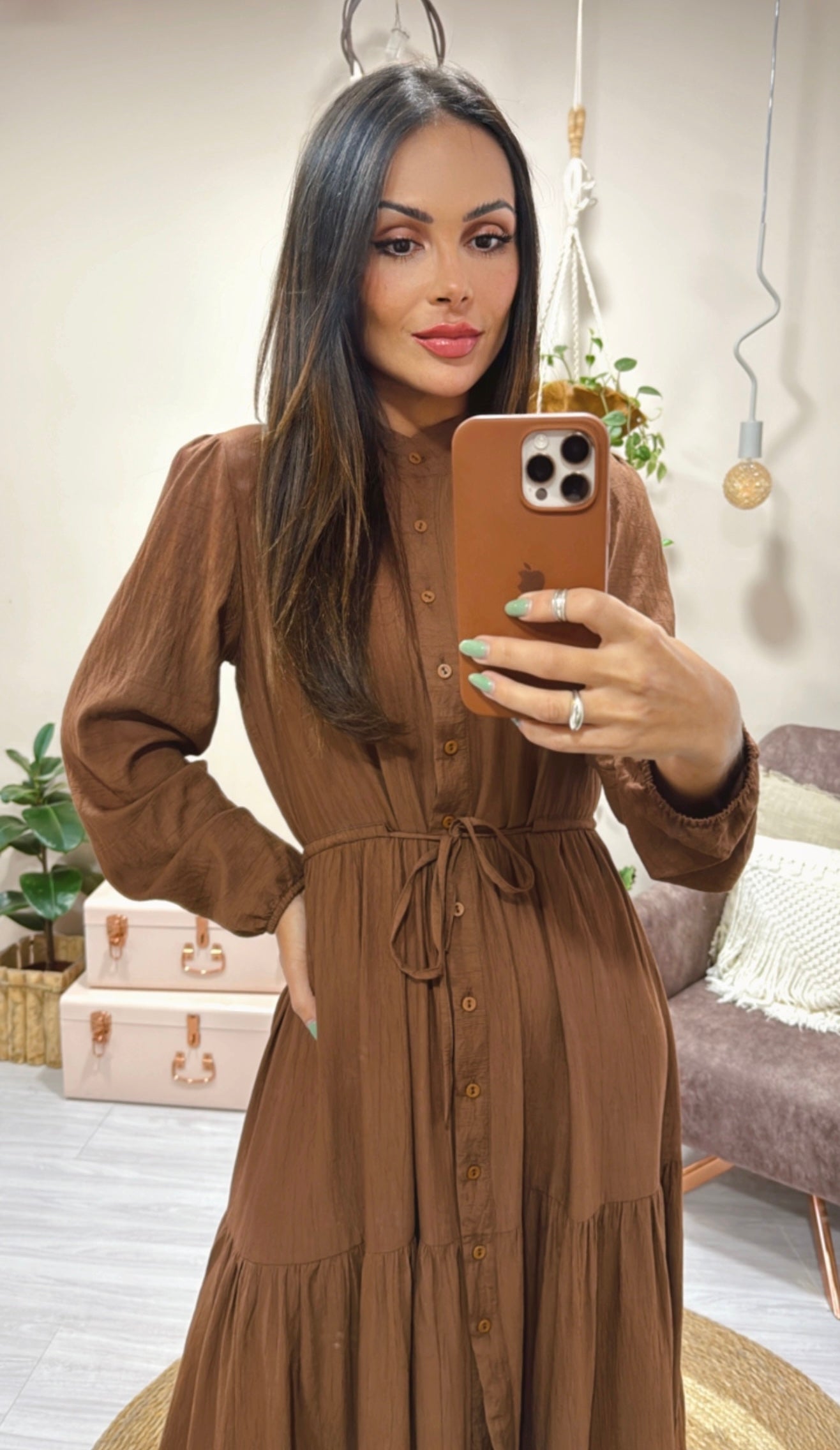 VESTIDO FLORENCE CHOCOLATE