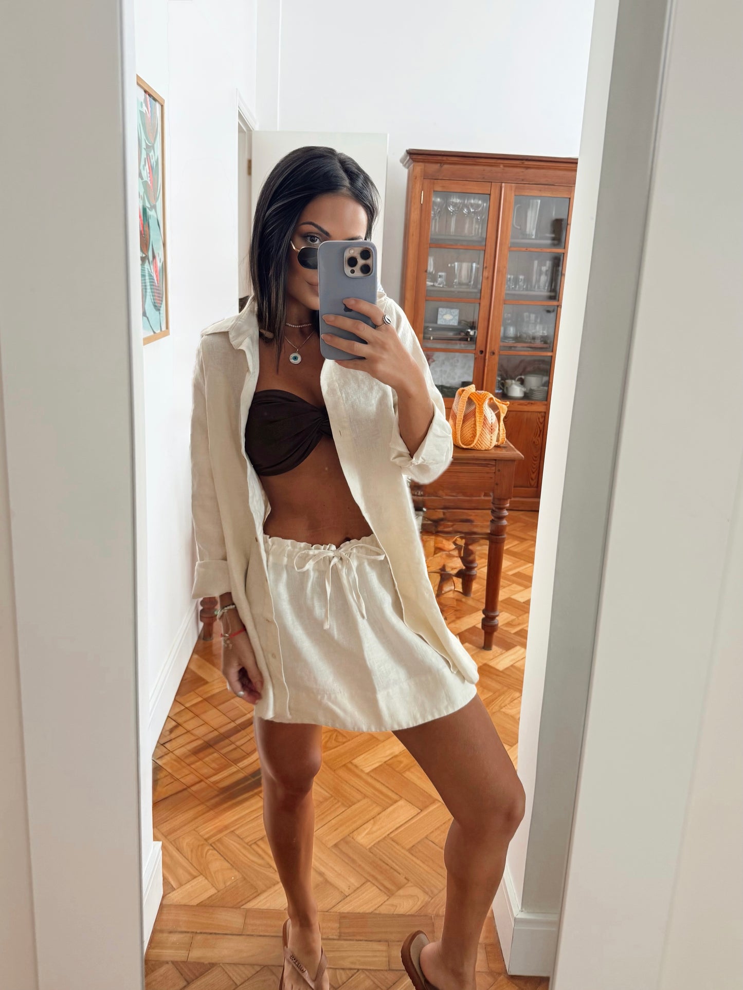 CAMISA DE LINHO NATURAL