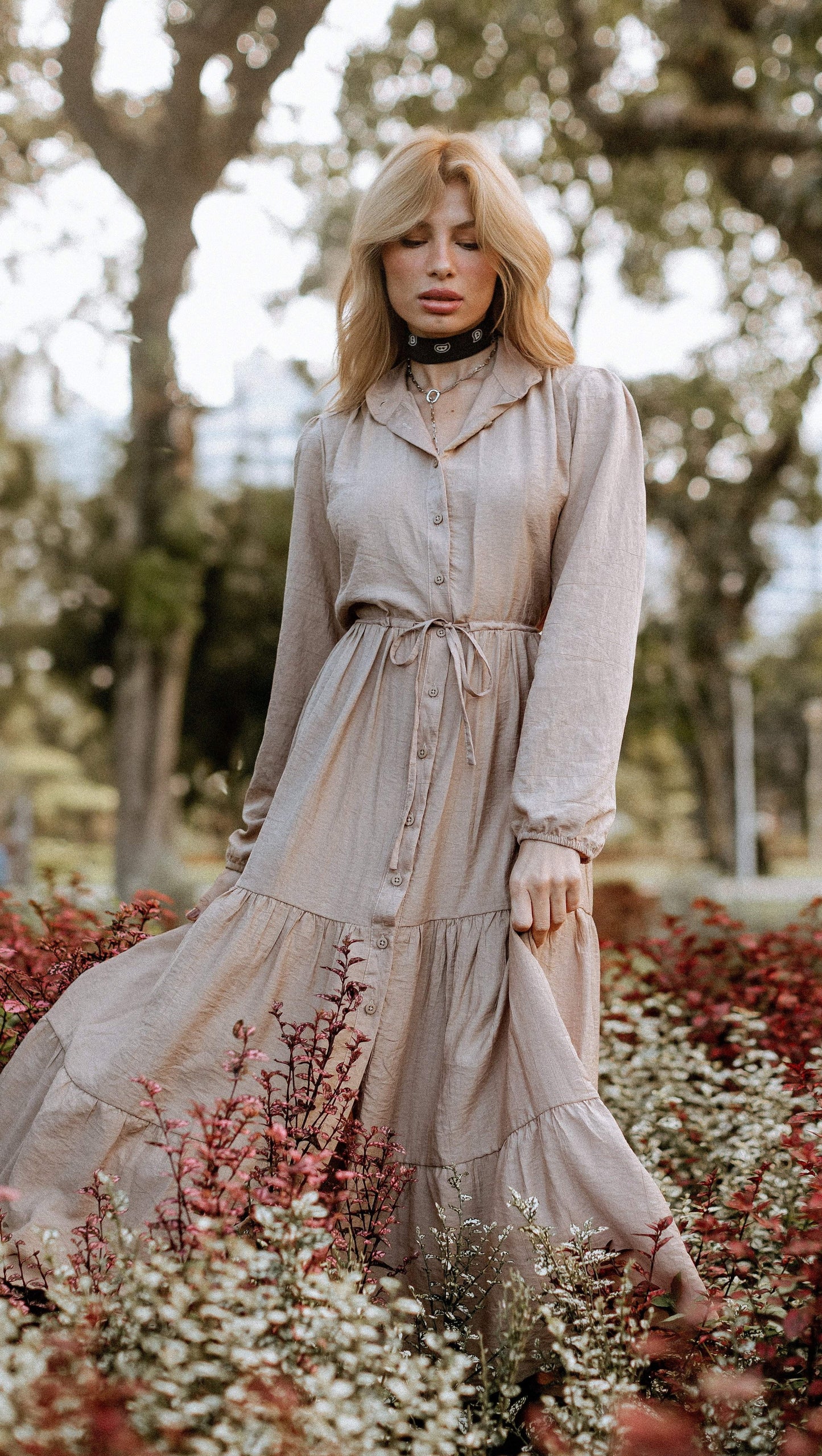 VESTIDO FLORENCE AREIA
