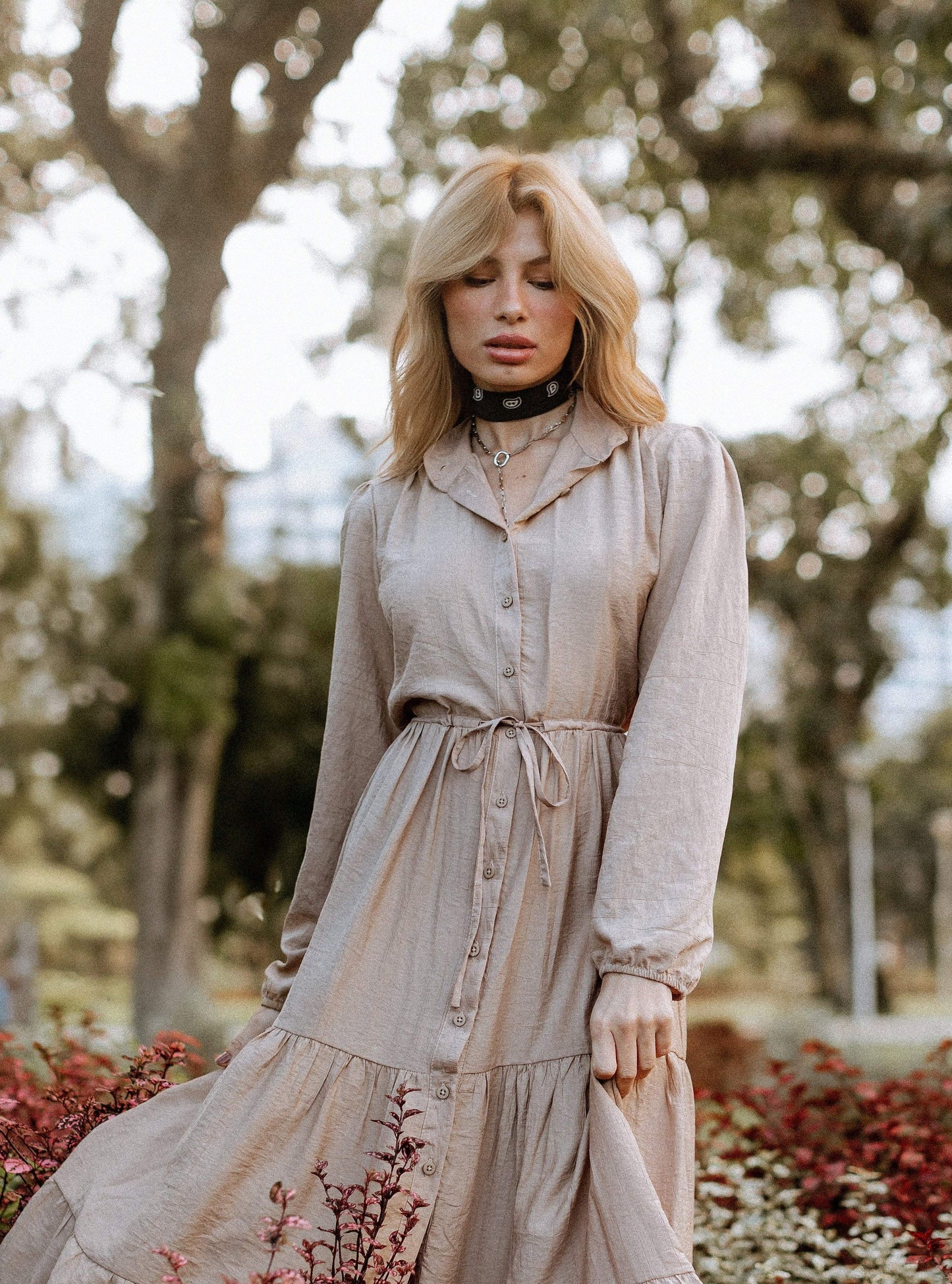 VESTIDO FLORENCE AREIA