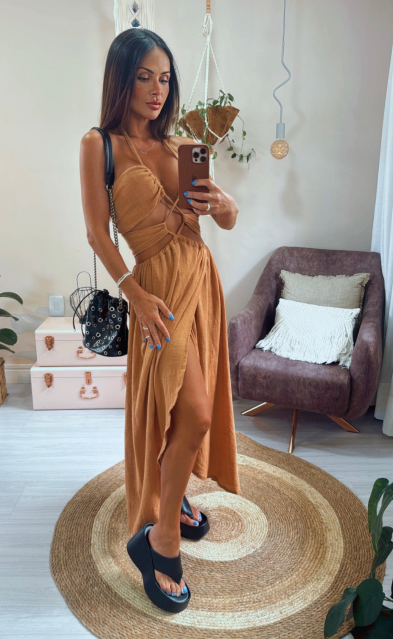 VESTIDO AMETISTA DOCE DE LEITE