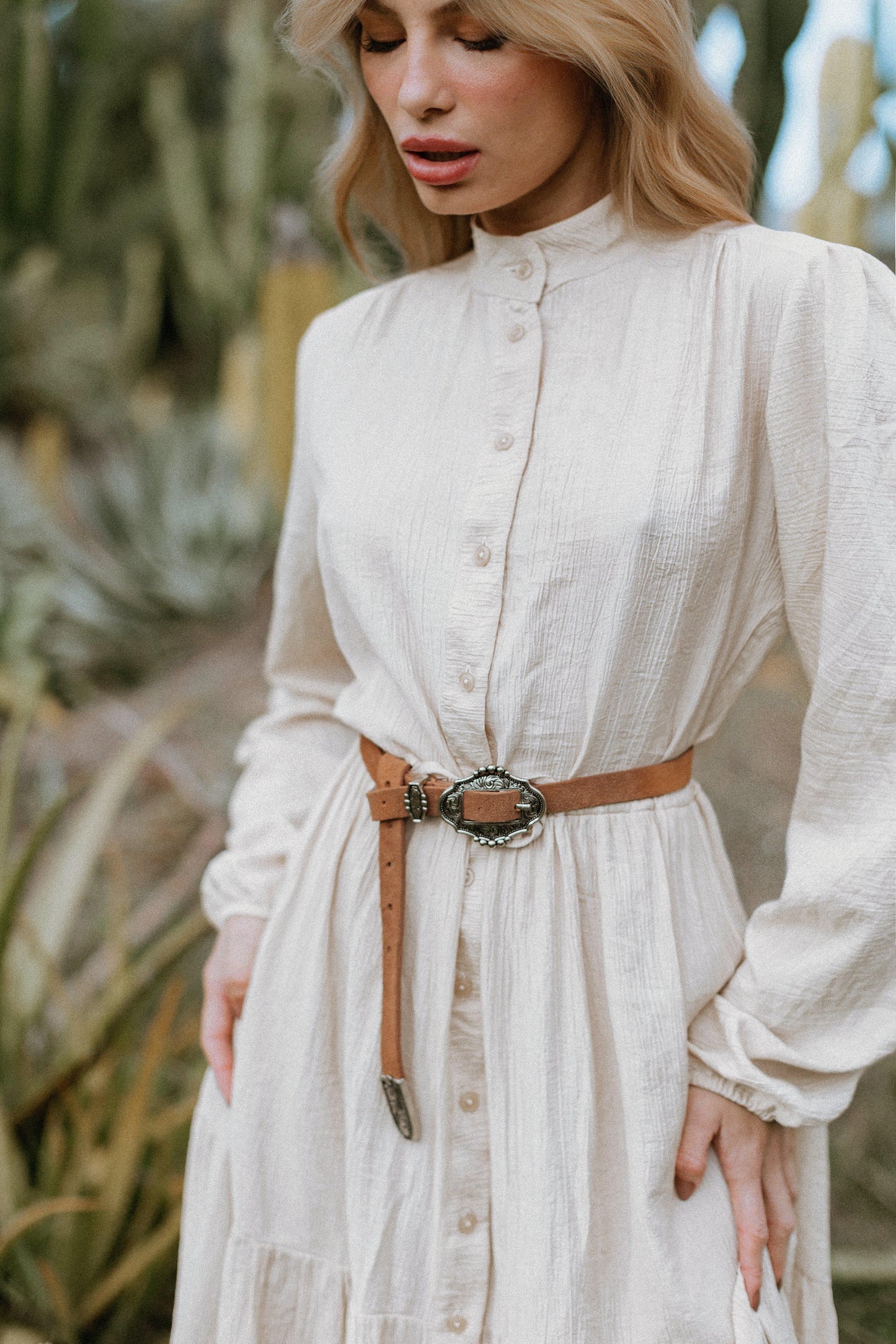 VESTIDO FLORENCE CHÁ BRANCO