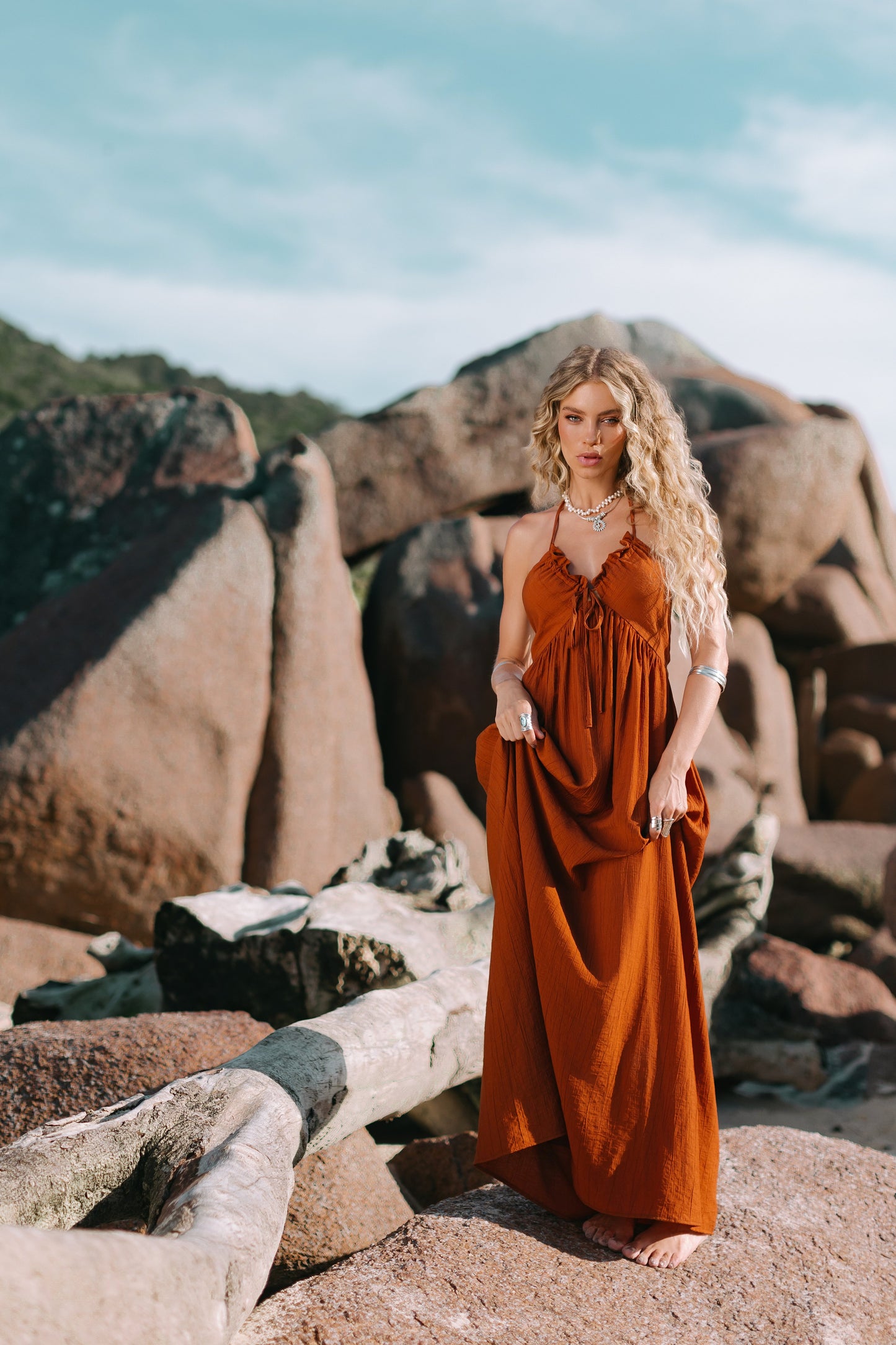 VESTIDO MAIA TERRACOTA