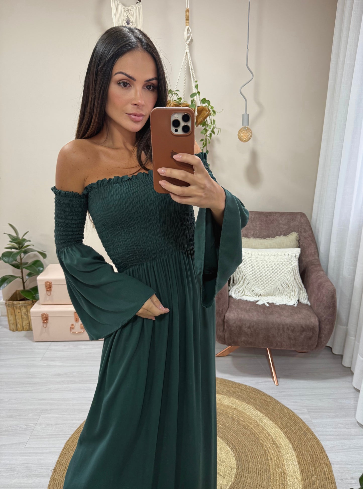 VESTIDO ATHENA VERDE FLORESTA