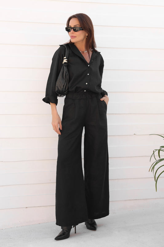 CALÇA DE LINHO TURMALINA