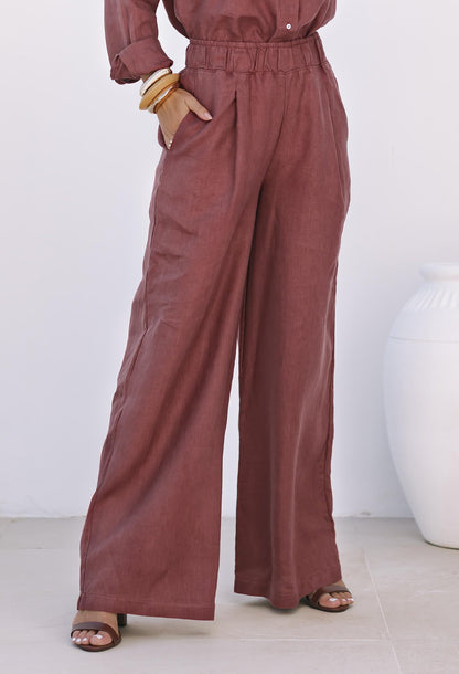CALÇA DE LINHO FIGO
