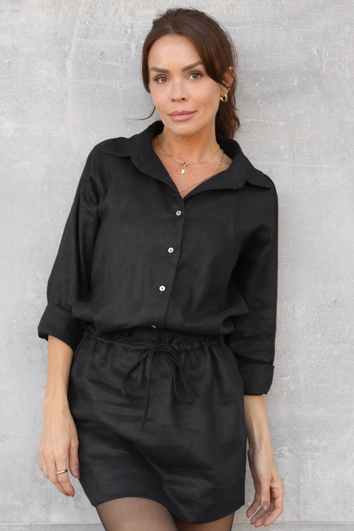 CAMISA DE LINHO TURMALINA