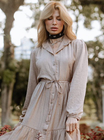 VESTIDO FLORENCE AREIA
