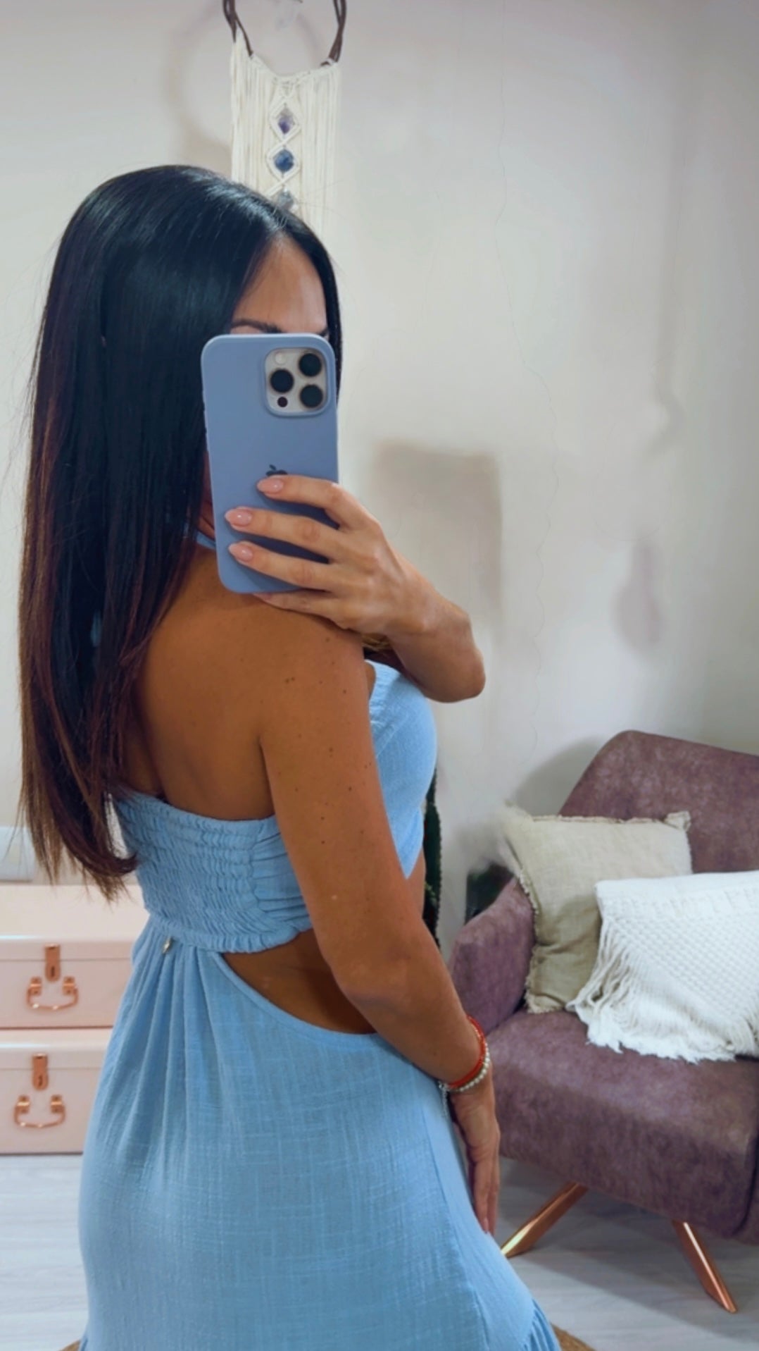 VESTIDO QUARTZO CELESTE