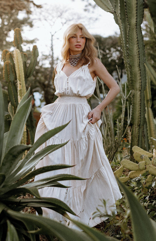 VESTIDO LEÃO OFF WHITE