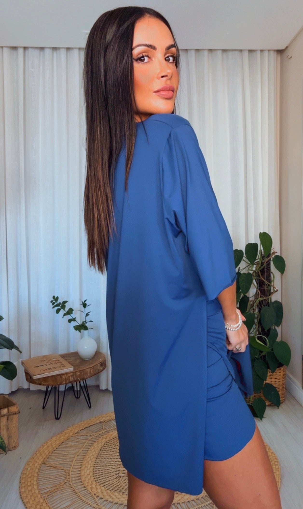 KIMONO FLUITY BIO MARINHO