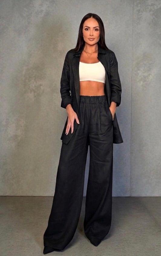 CALÇA DE LINHO TURMALINA