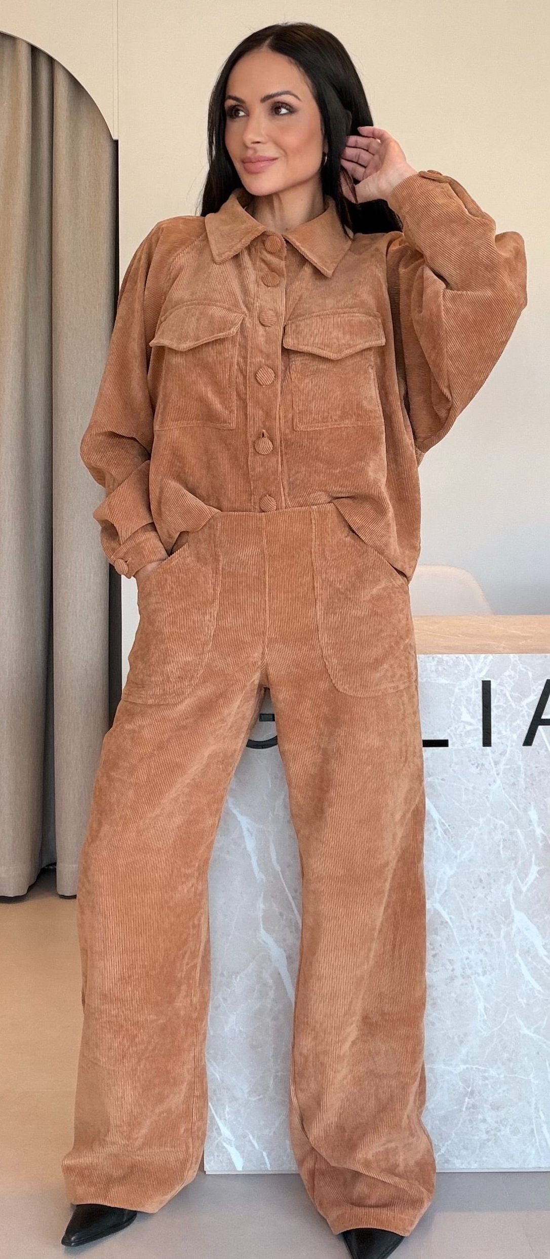 CALÇA MARROCOS CARAMELO