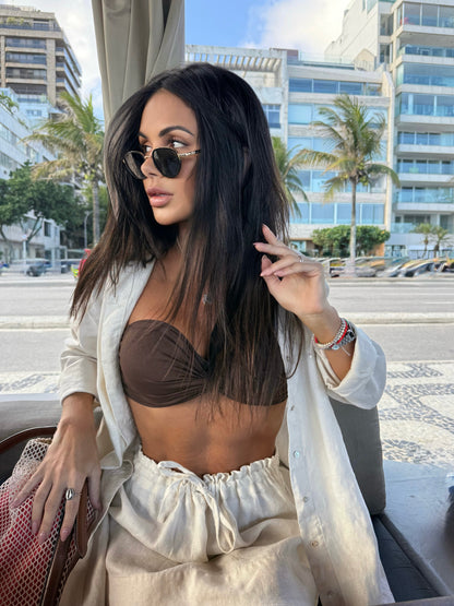 CAMISA DE LINHO CRISTAL NATURAL