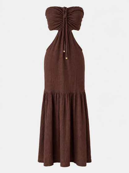VESTIDO QUARTZO CAFÉ