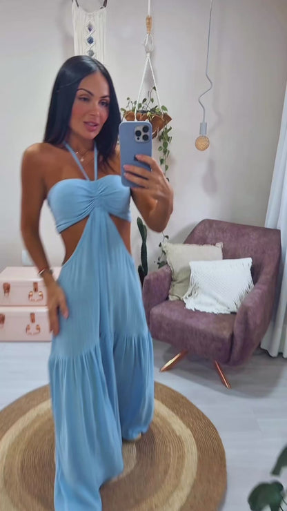 VESTIDO QUARTZO CELESTE